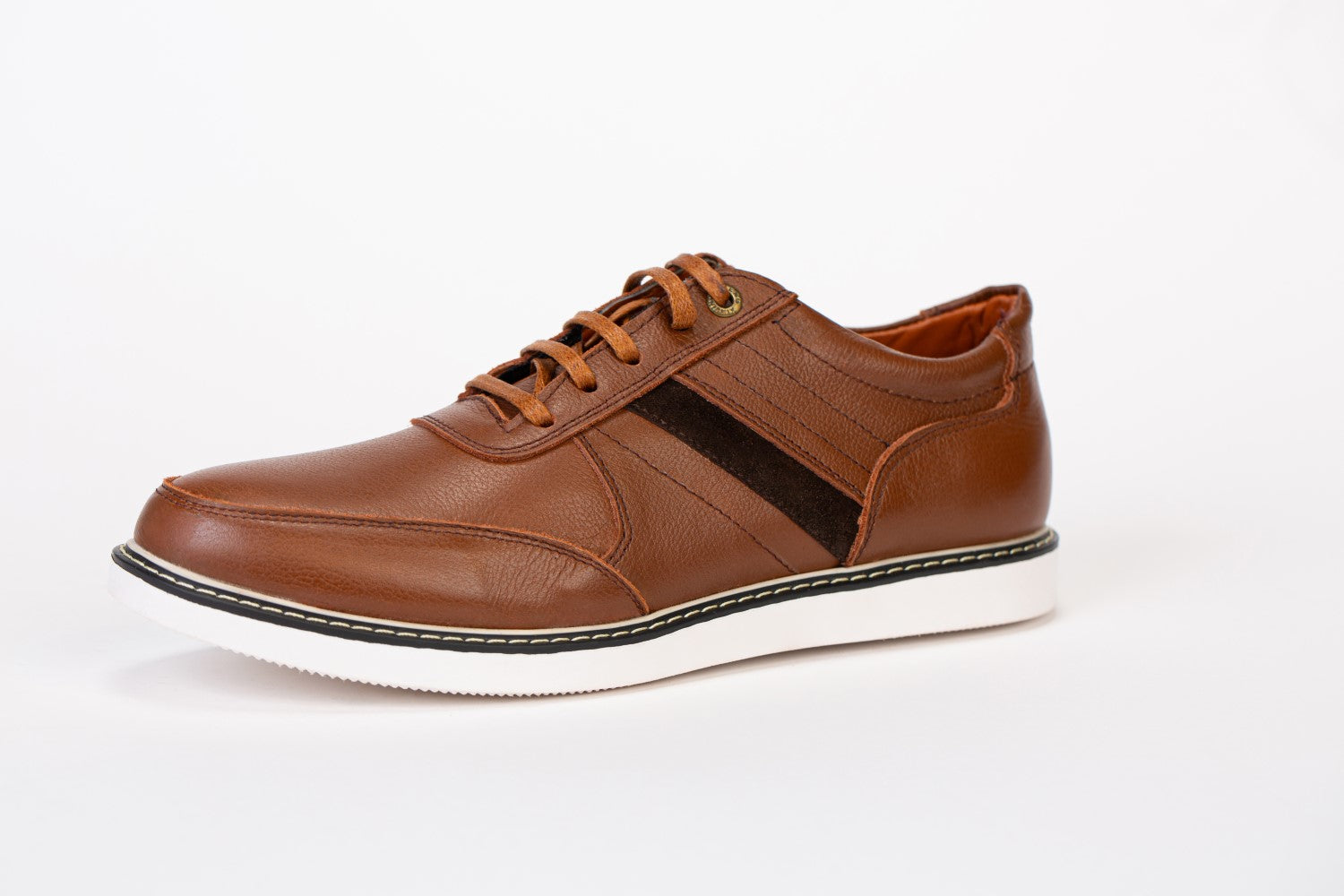 Mens Leather Shoes With Suede Part Suitable For Everyday Wear