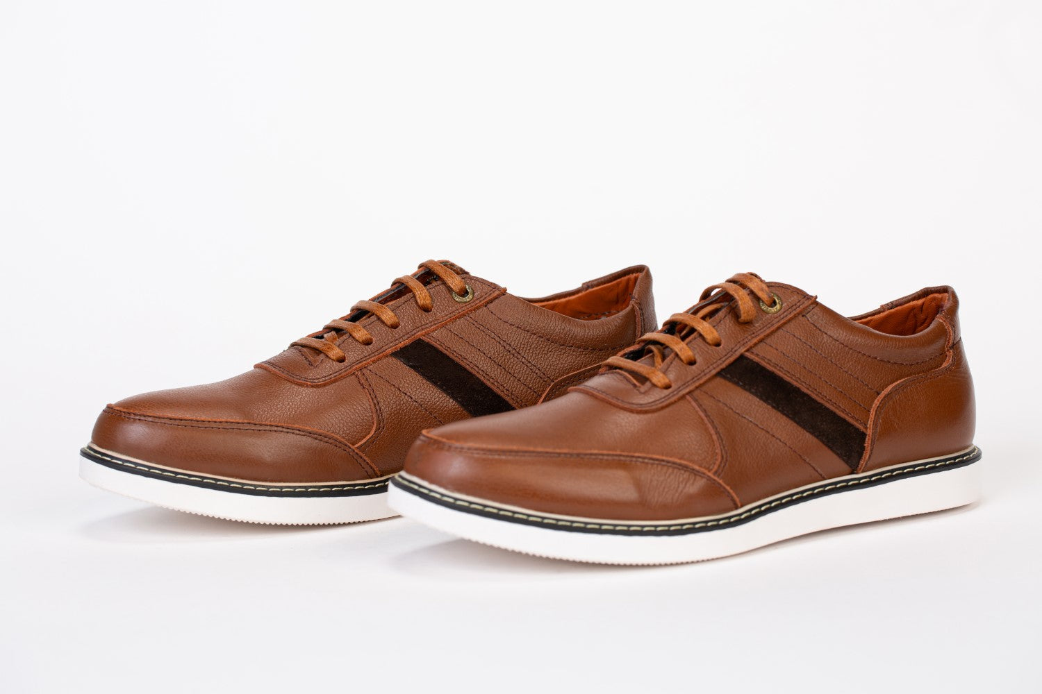 Mens Leather Shoes With Suede Part Suitable For Everyday Wear