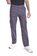 Men's Regular Fit Cargo Gabardines Pants With Unique Details