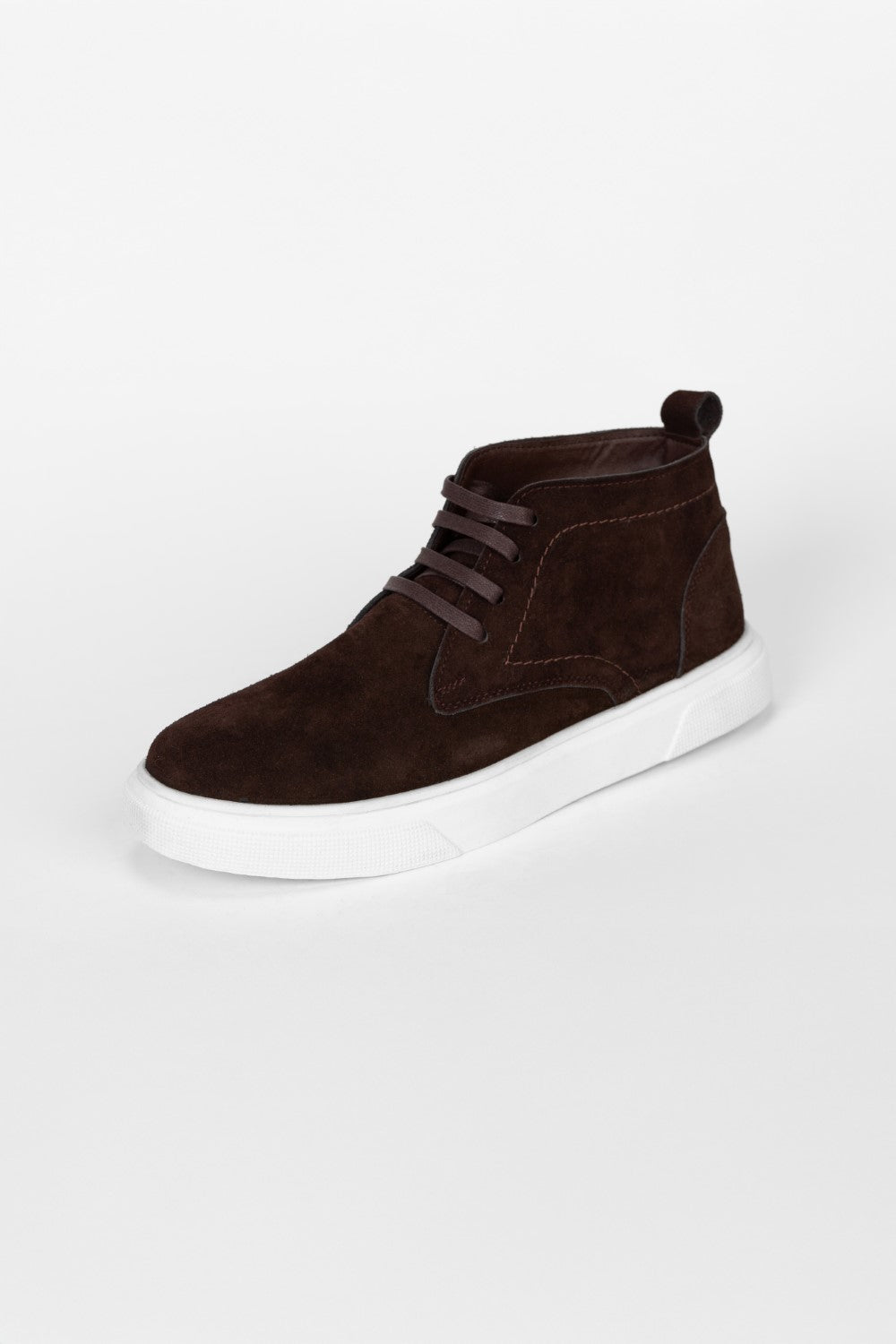 أحذية رجالية عالية الرقبة من الجلد المدبوغ بتصميم عصري