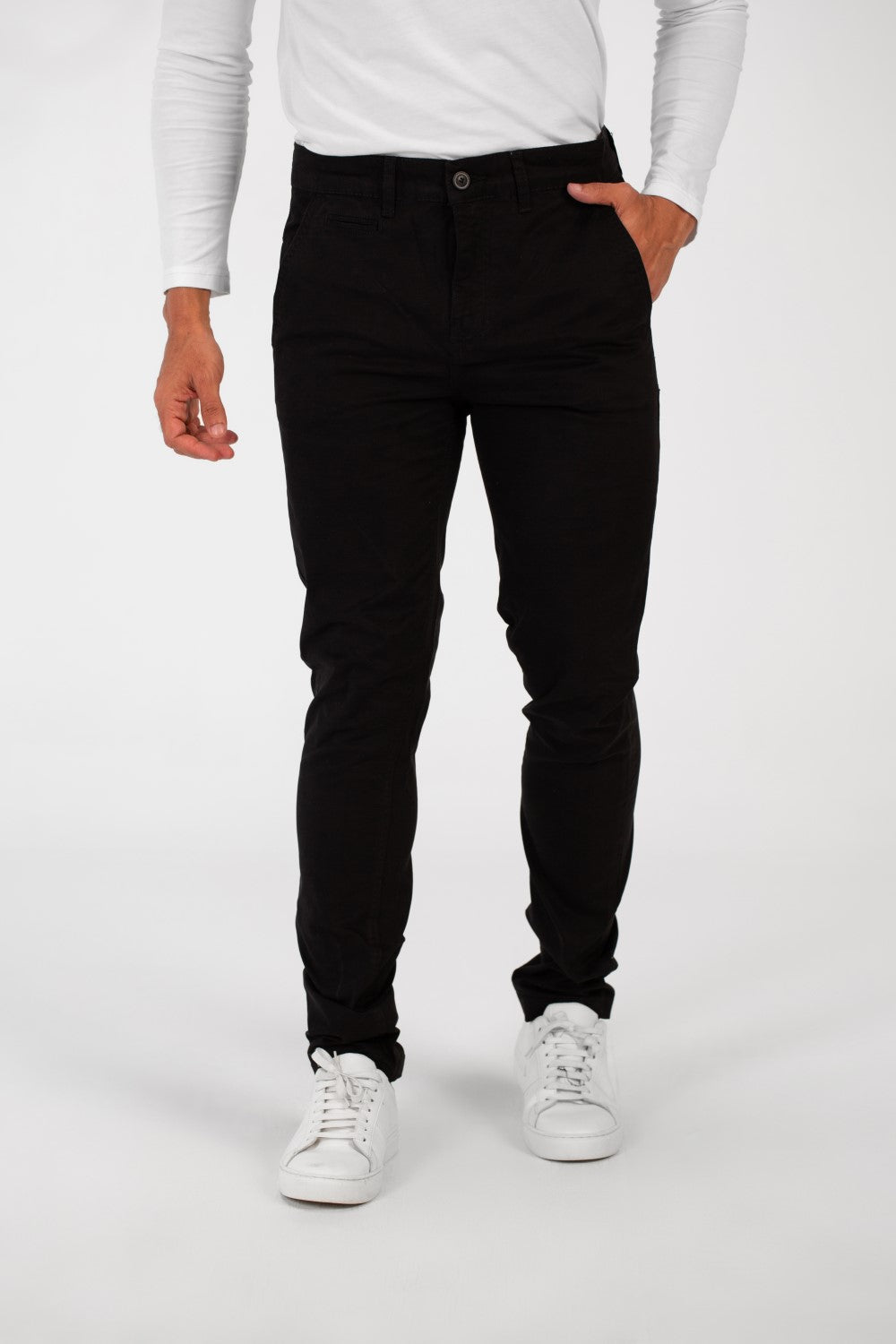 Men's Basic Slim Fit Classic Gabardine Pants