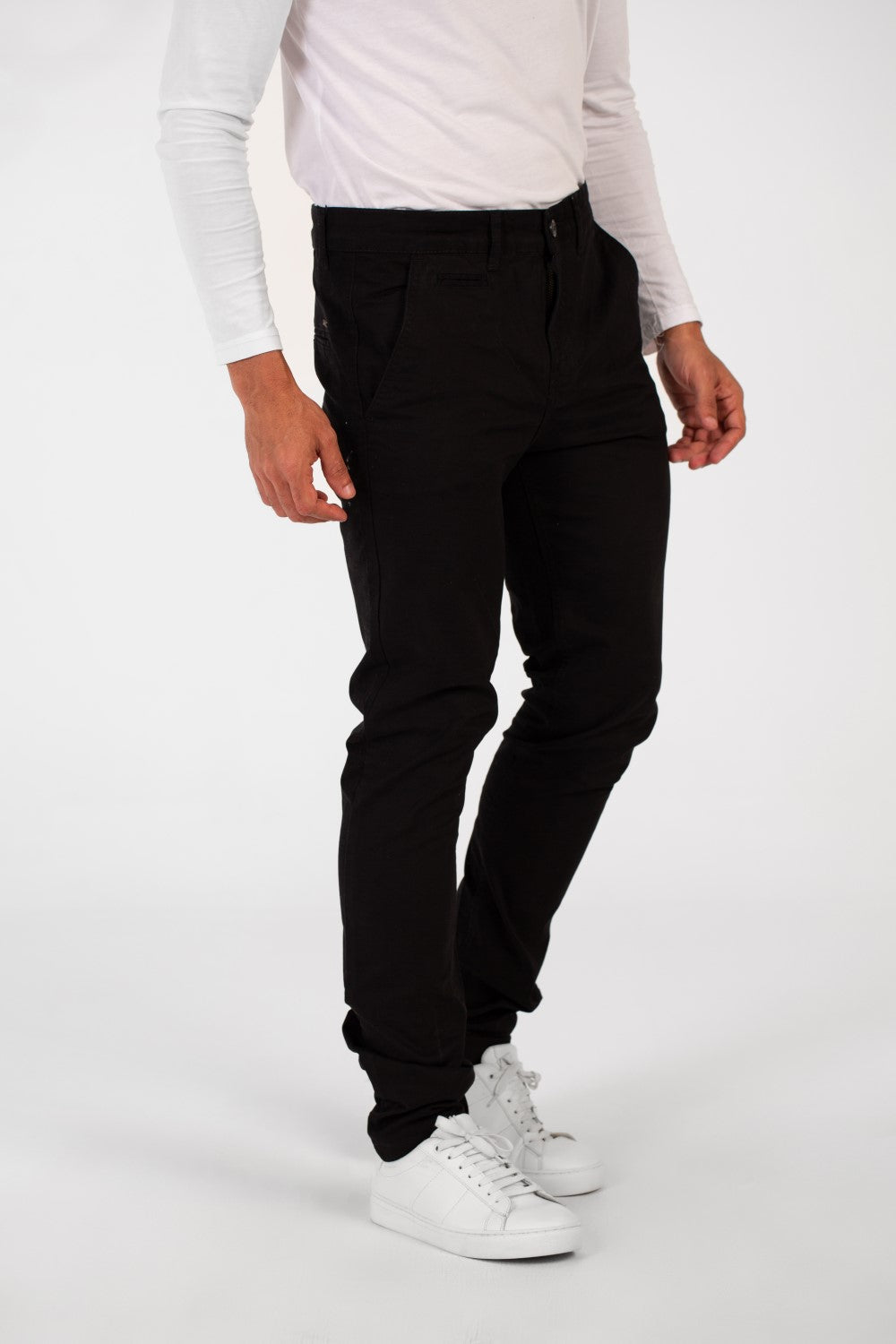 Men's Basic Slim Fit Classic Gabardine Pants