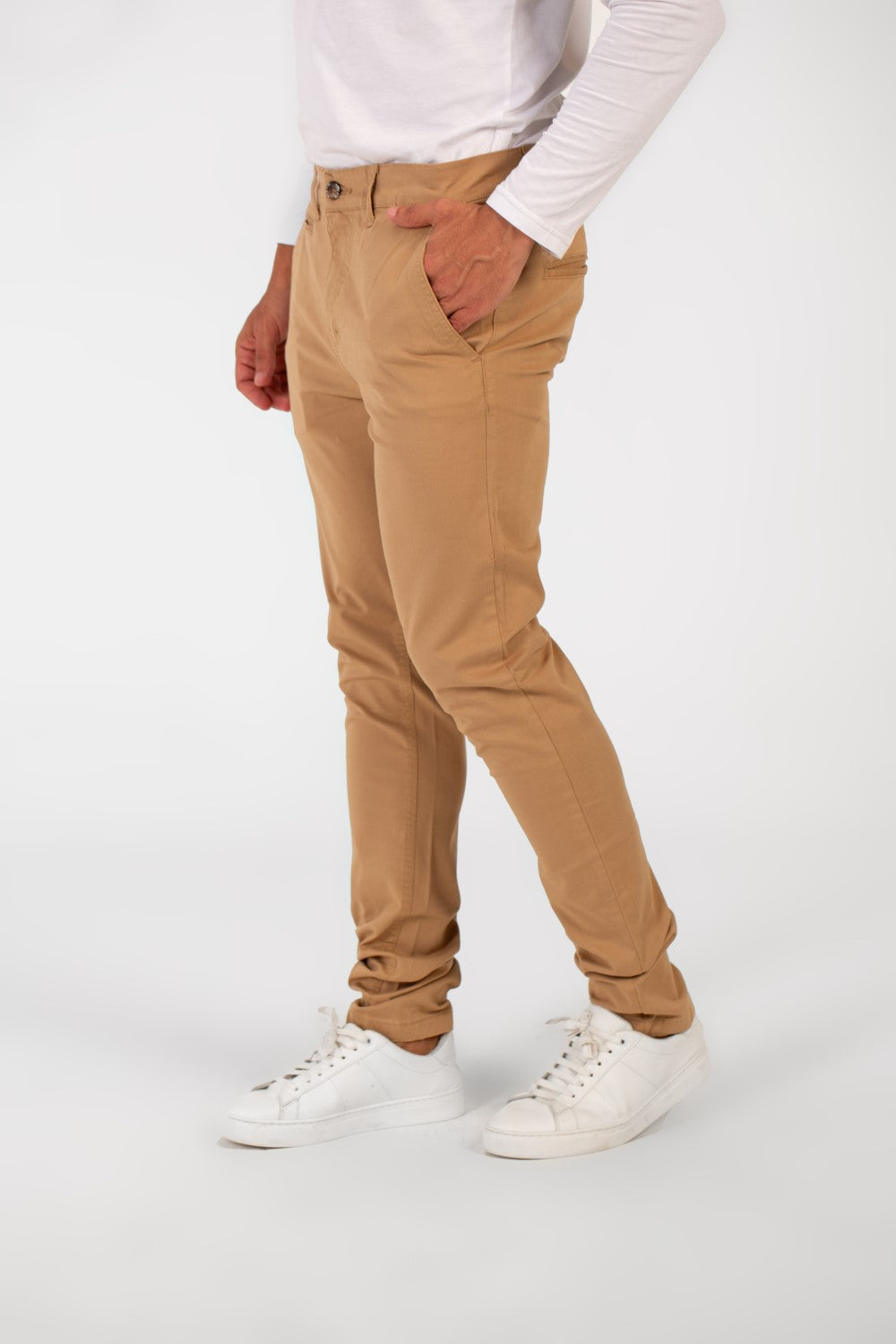 Men's Basic Slim Fit Classic Gabardine Pants
