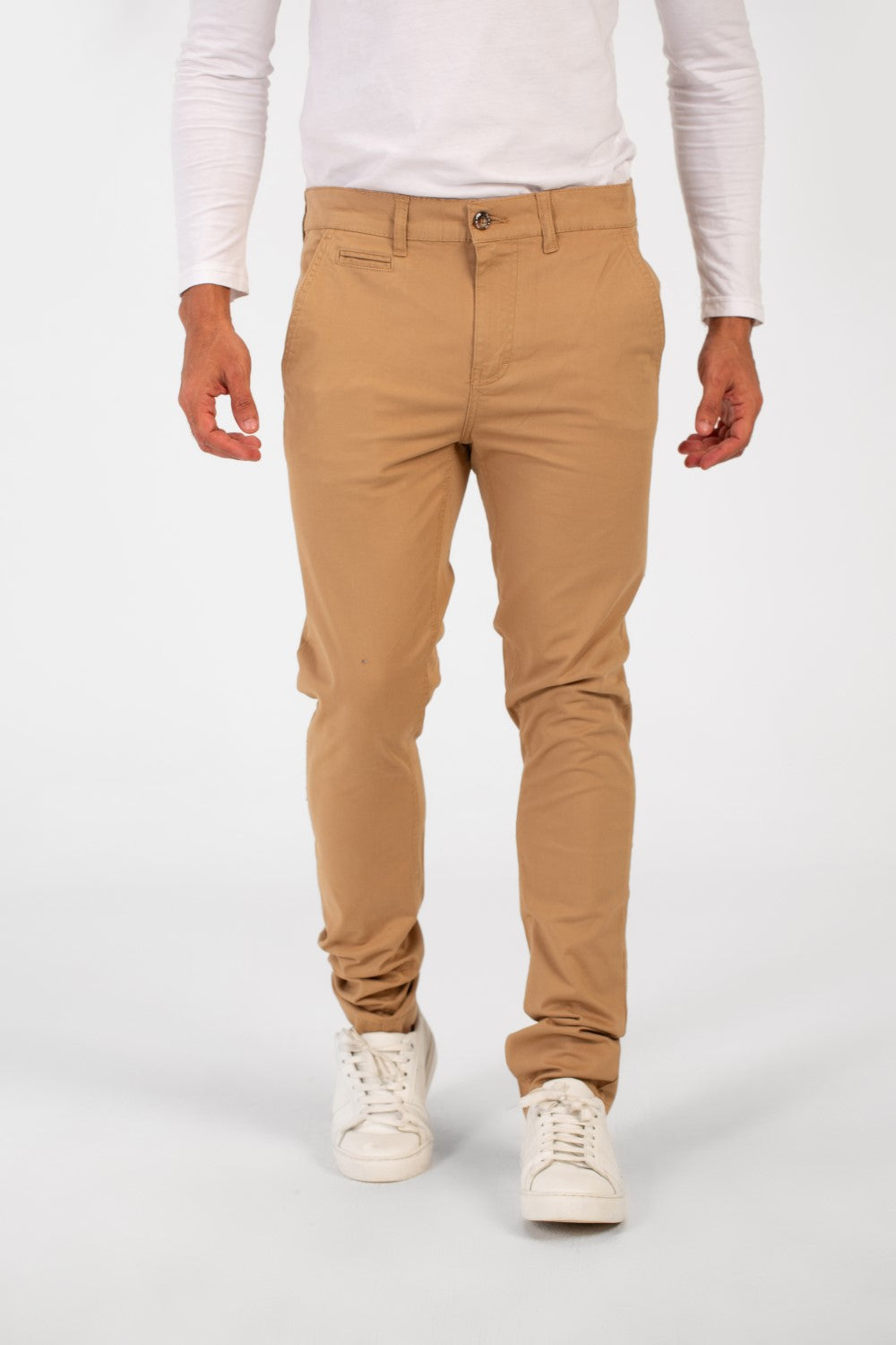 Men's Basic Slim Fit Classic Gabardine Pants