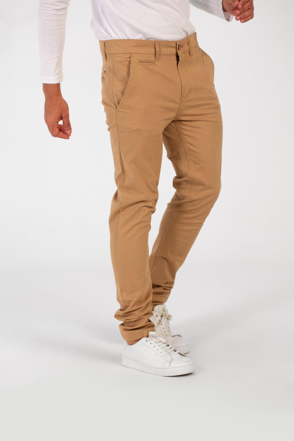 Men's Basic Slim Fit Classic Gabardine Pants