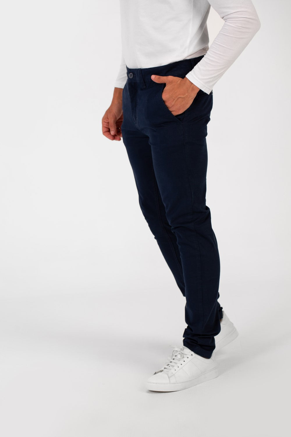 Men's Basic Slim Fit Classic Gabardine Pants