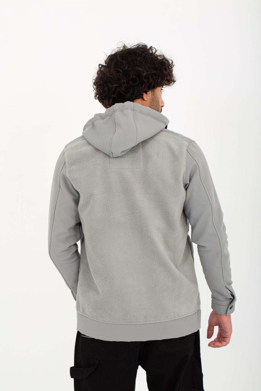 Men's Hooded Full Zipper Basic With Front & Side Pockets Padded Sweatshirt