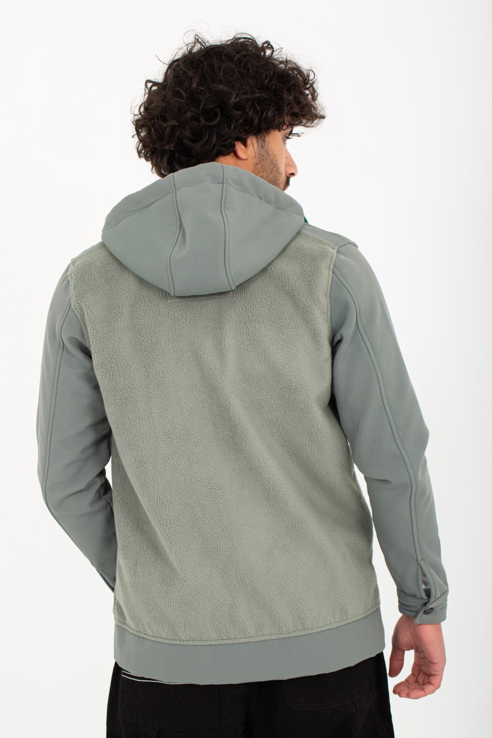 Men's Hooded Full Zipper Basic With Front & Side Pockets Padded Sweatshirt
