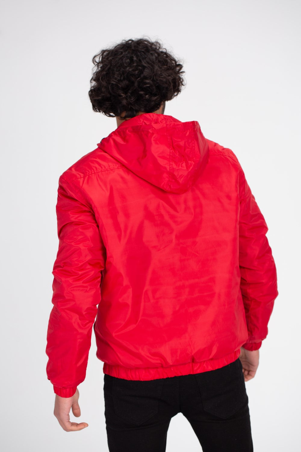 Men's Casual Half Zipper Front Printed Waterproof Sweatshirt