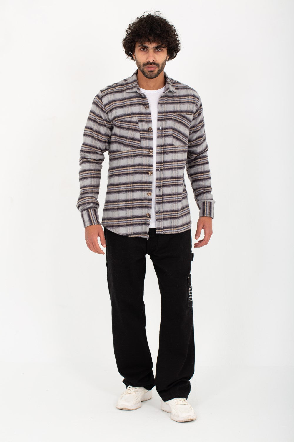 Men's Classic Checked Long Sleeves Regular Fit Made Of Comfort Material Shirt