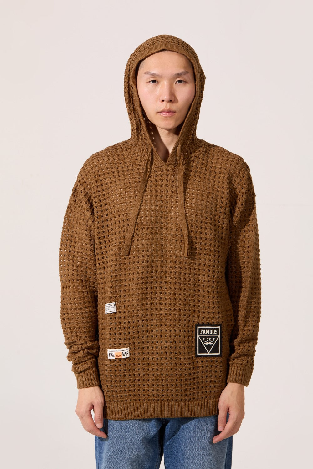 Men's Slim Fit Transparent Hood Pullover With Long Sleeves And Breathable Fabric