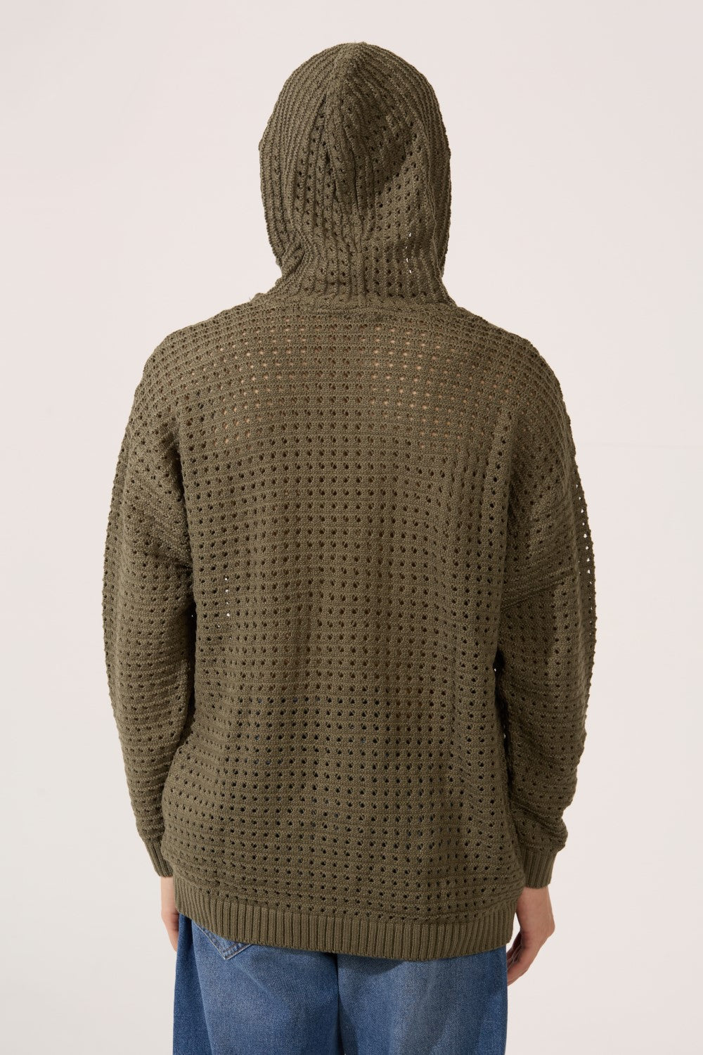 Men's Slim Fit Transparent Hood Pullover With Long Sleeves And Breathable Fabric