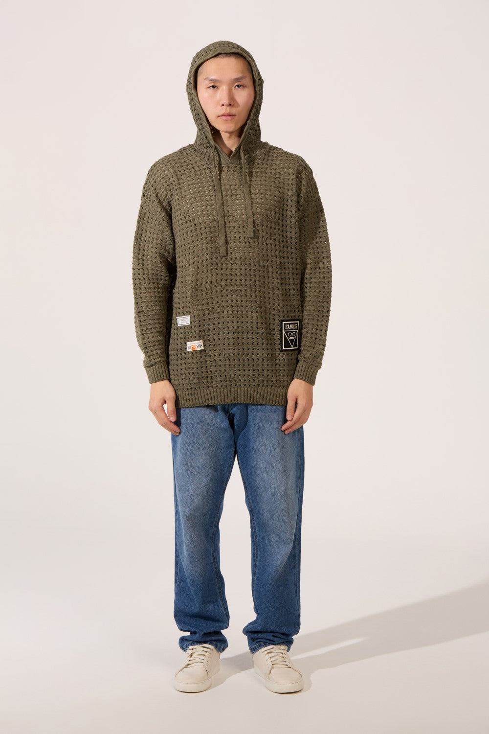 Men's Slim Fit Transparent Hood Pullover With Long Sleeves And Breathable Fabric