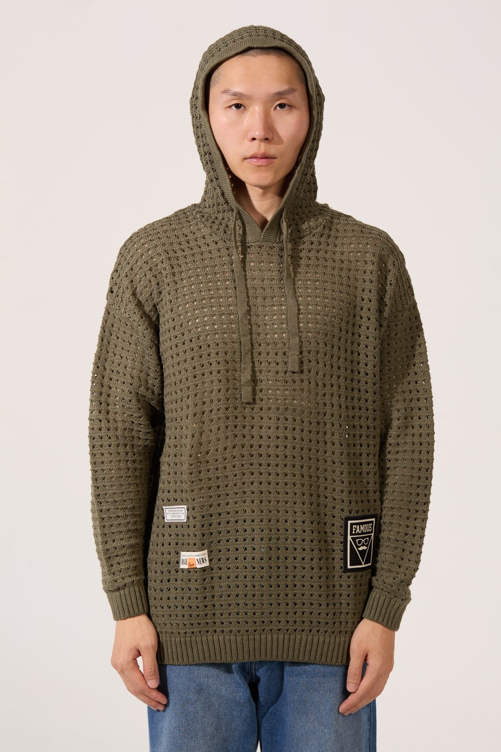 Men's Slim Fit Transparent Hood Pullover With Long Sleeves And Breathable Fabric