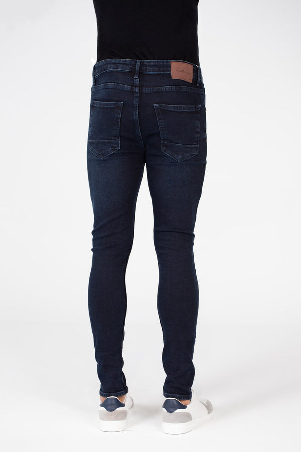 Men's Super Skinny Cutting Jeans Pants With Badge Tomato On The Back