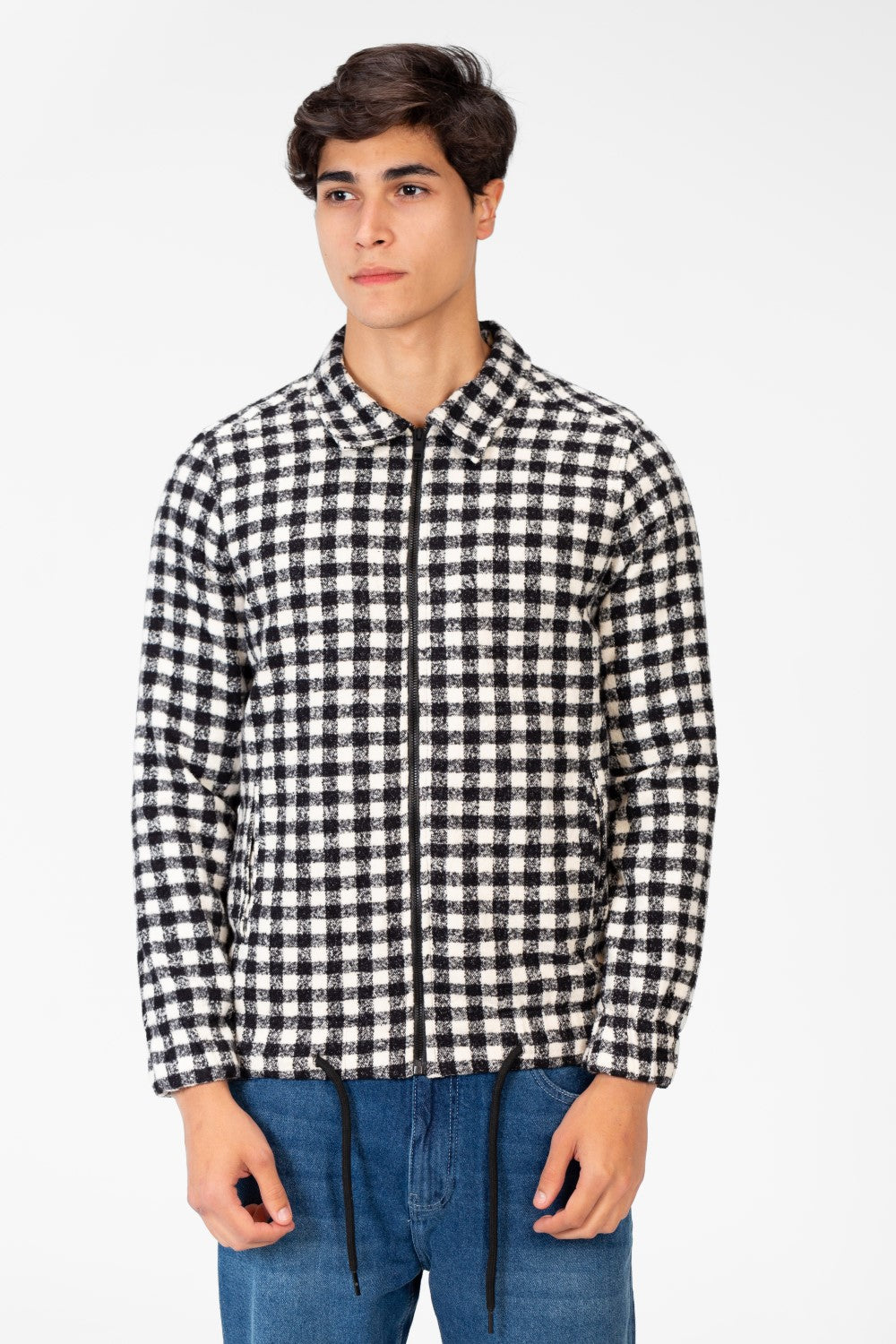 Men's Gogh Winter Shirt With Full Front Zip And Long Sleeves
