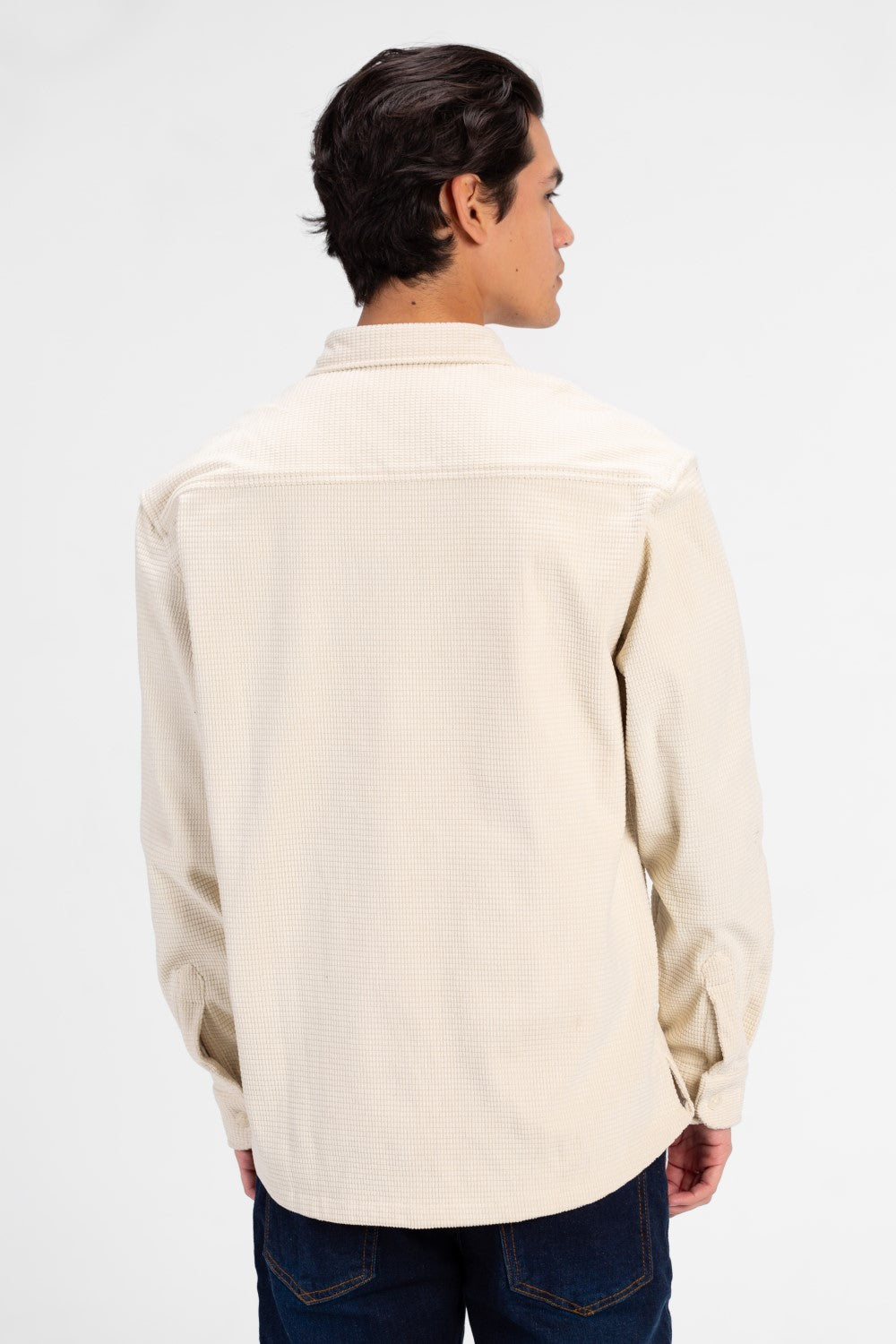 Men's Slim Fit Velvet Front Button Shirt