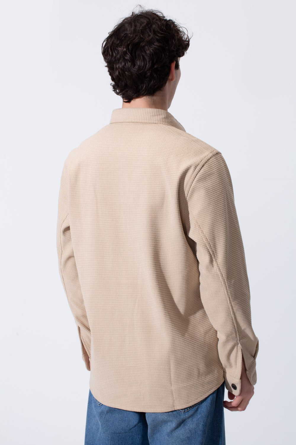 Men's Long Sleeved Winter Regular Fit Velvet Shirt