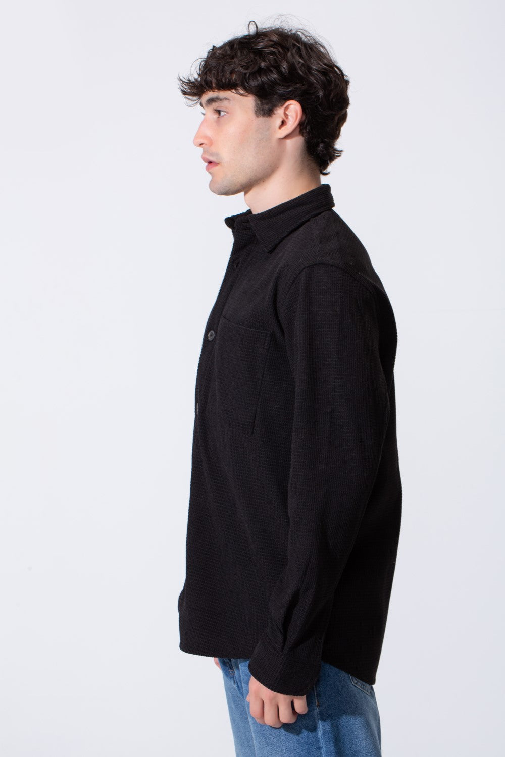 Men's Long Sleeved Winter Regular Fit Velvet Shirt