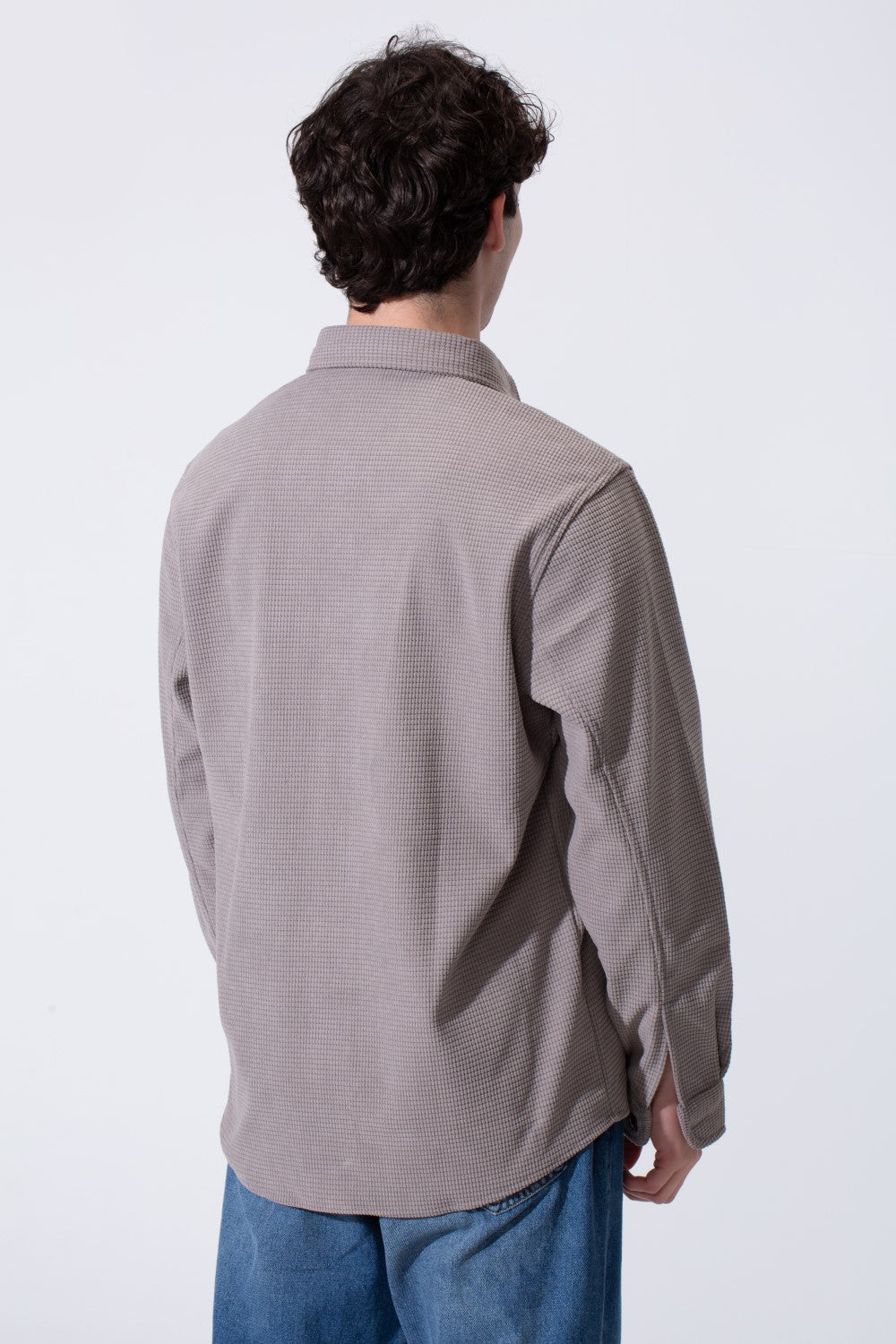 Men's Long Sleeved Winter Regular Fit Velvet Shirt