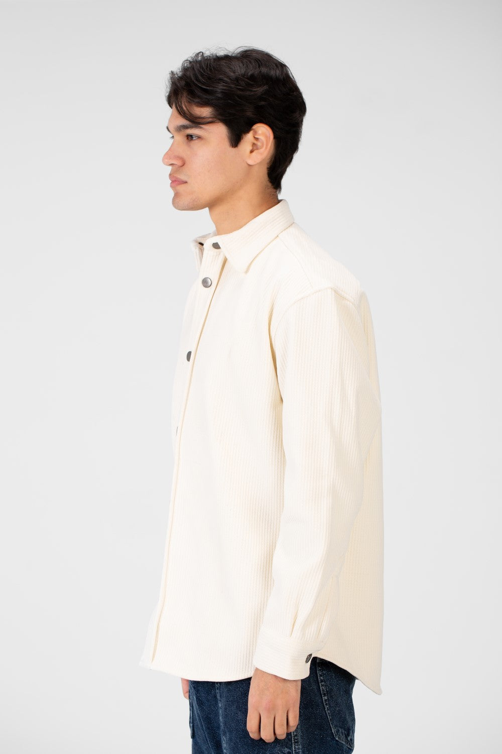 Men's Basic Winter Shirt In Practical and Comfortable Velvet Material