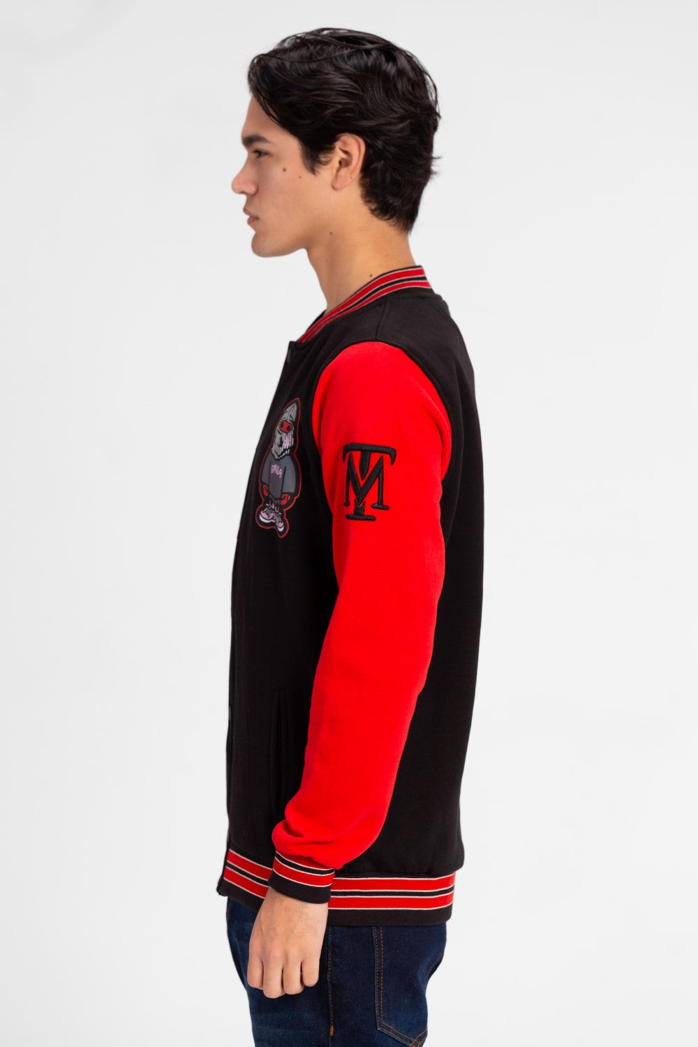 Men's Long Sleeve Printed Baseball Sweatshirt