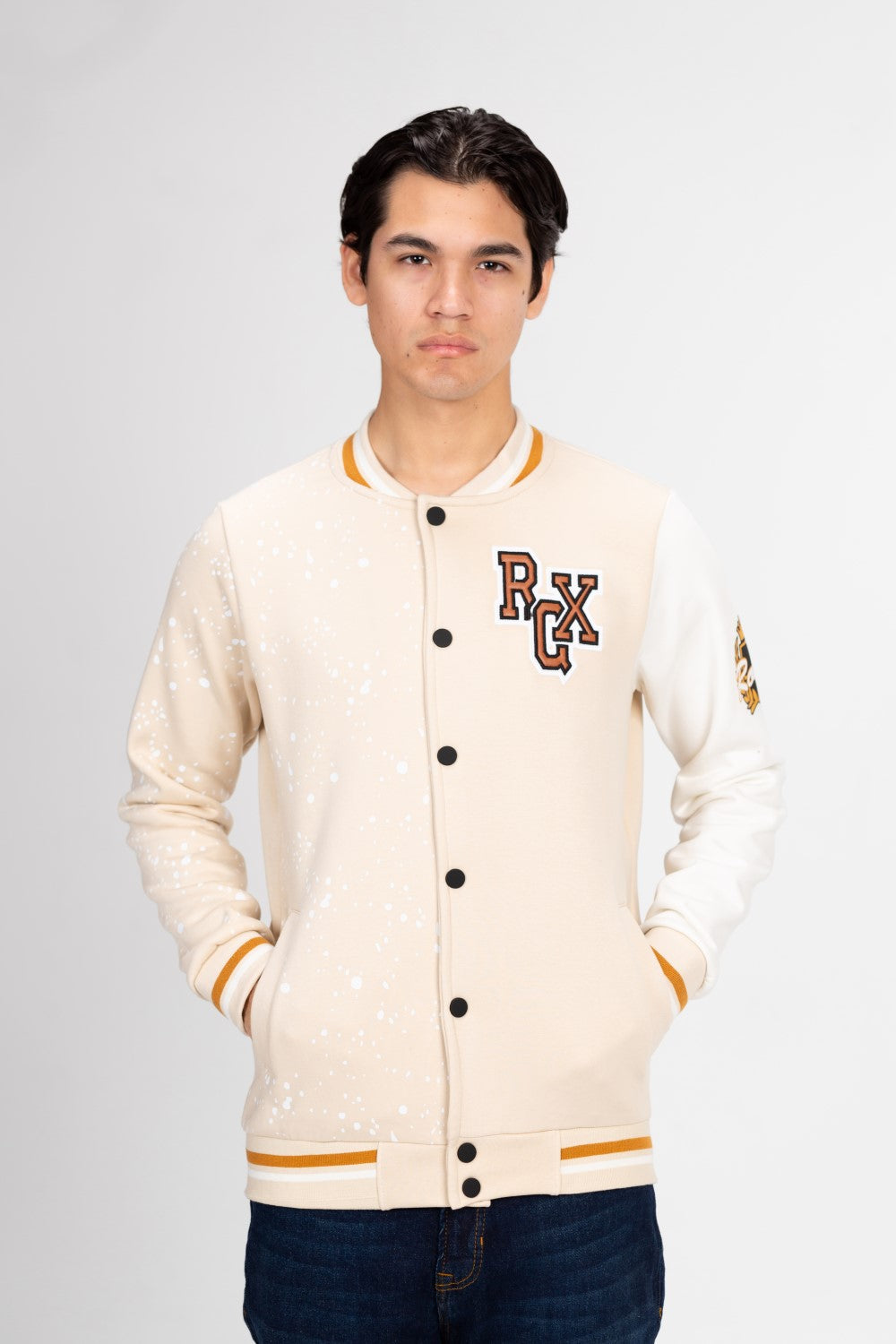Men's Varsity Baseball Printed Crew Neck Sweatshirt