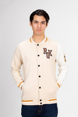 Men's Varsity Baseball Printed Crew Neck Sweatshirt