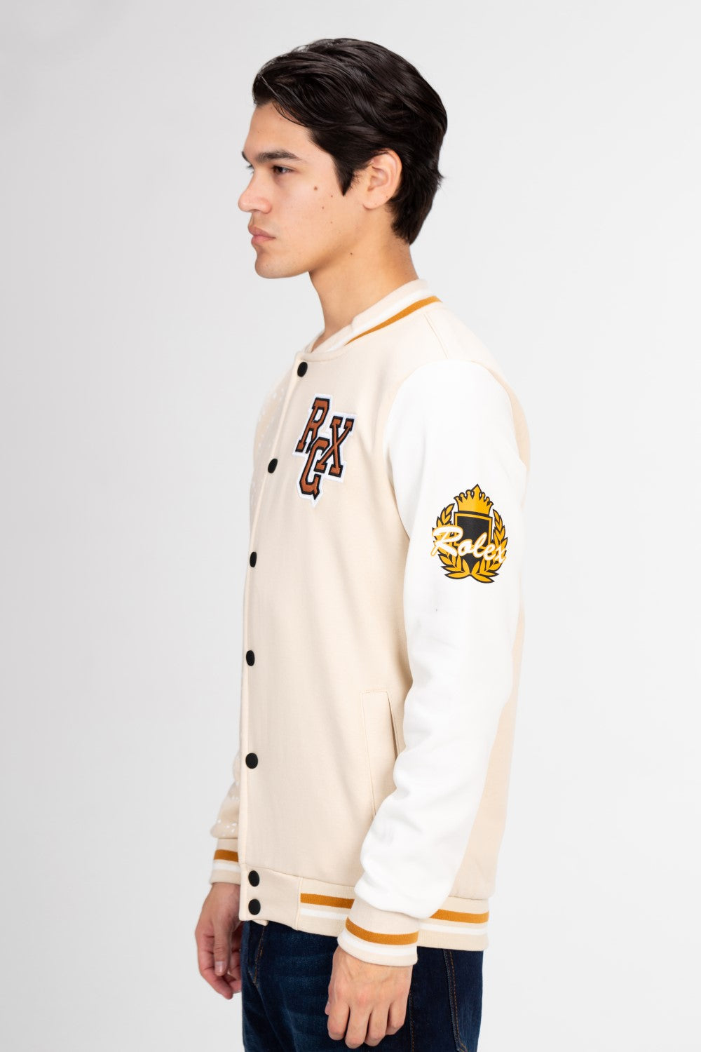 Men's Varsity Baseball Printed Crew Neck Sweatshirt