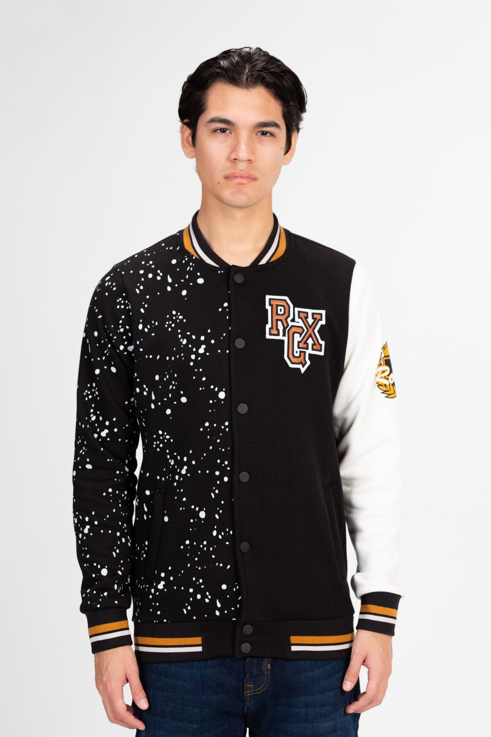 Men's Varsity Baseball Printed Crew Neck Sweatshirt