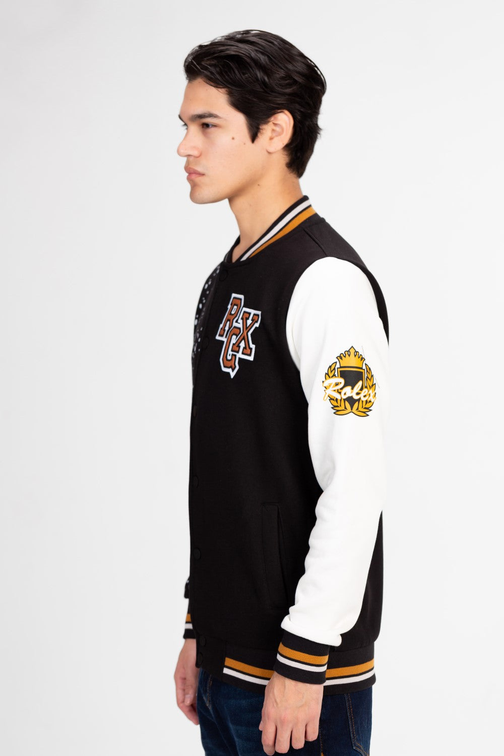Men's Varsity Baseball Printed Crew Neck Sweatshirt