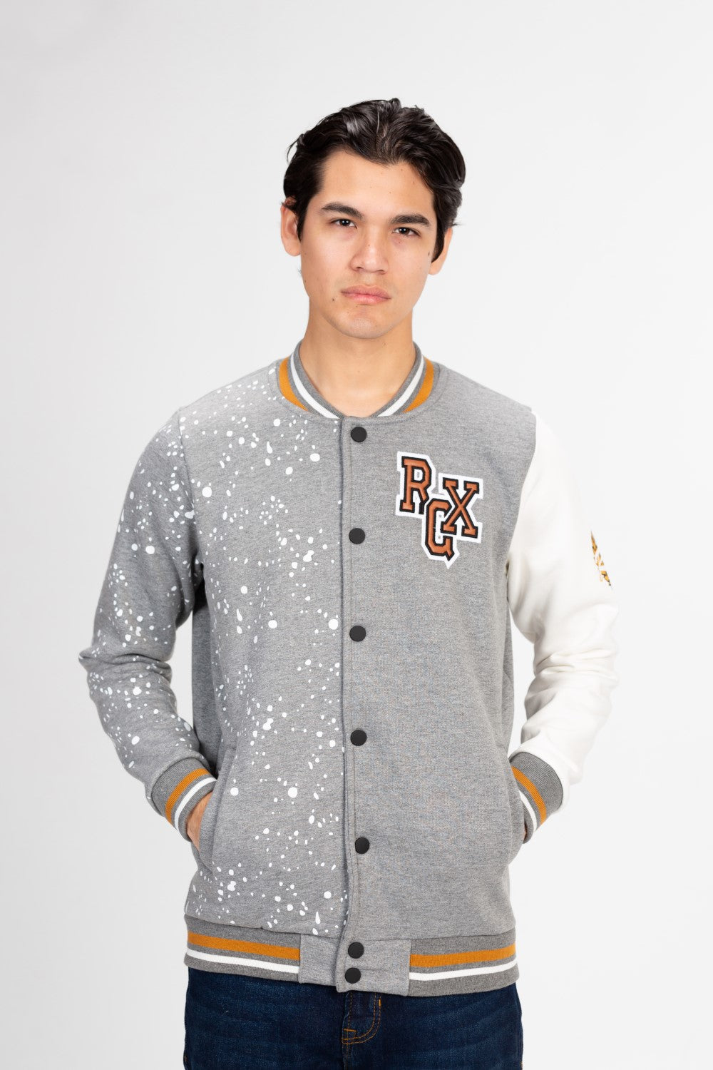 Men's Varsity Baseball Printed Crew Neck Sweatshirt