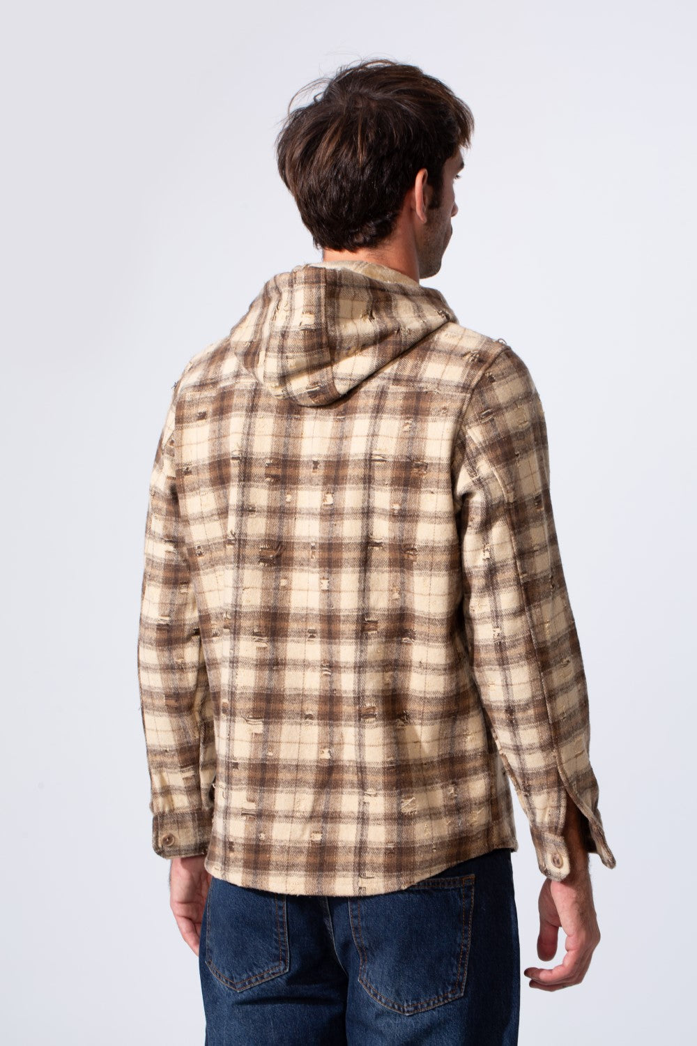 Men's Winter Padded Slim Fit Long Sleeve Shirt