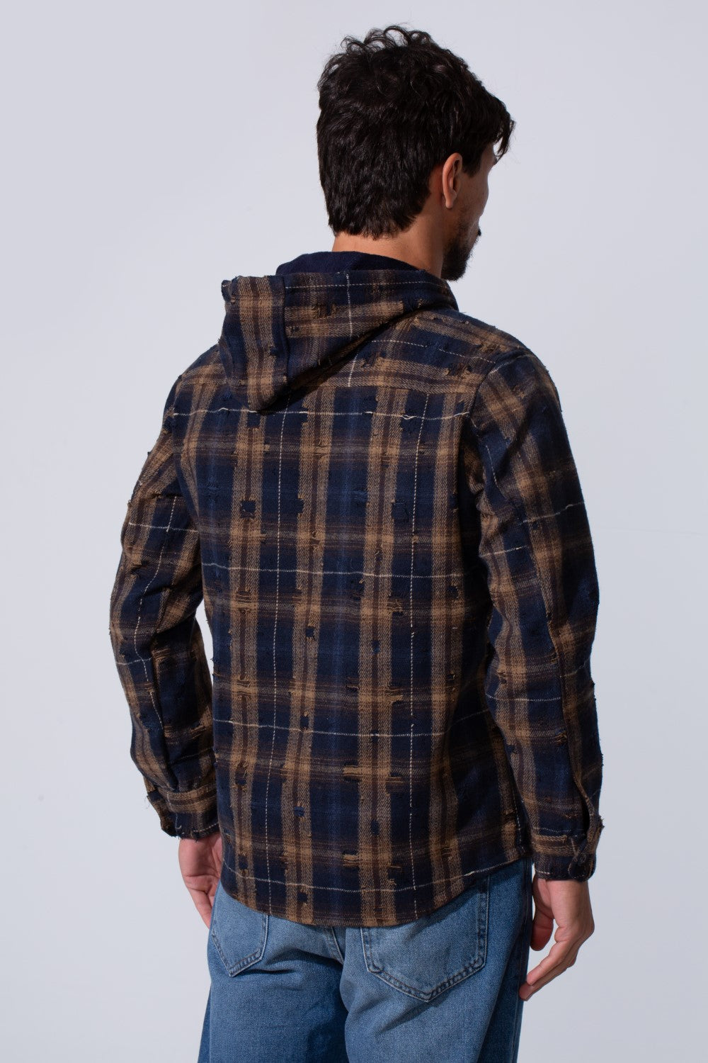 Men's Winter Padded Slim Fit Long Sleeve Shirt
