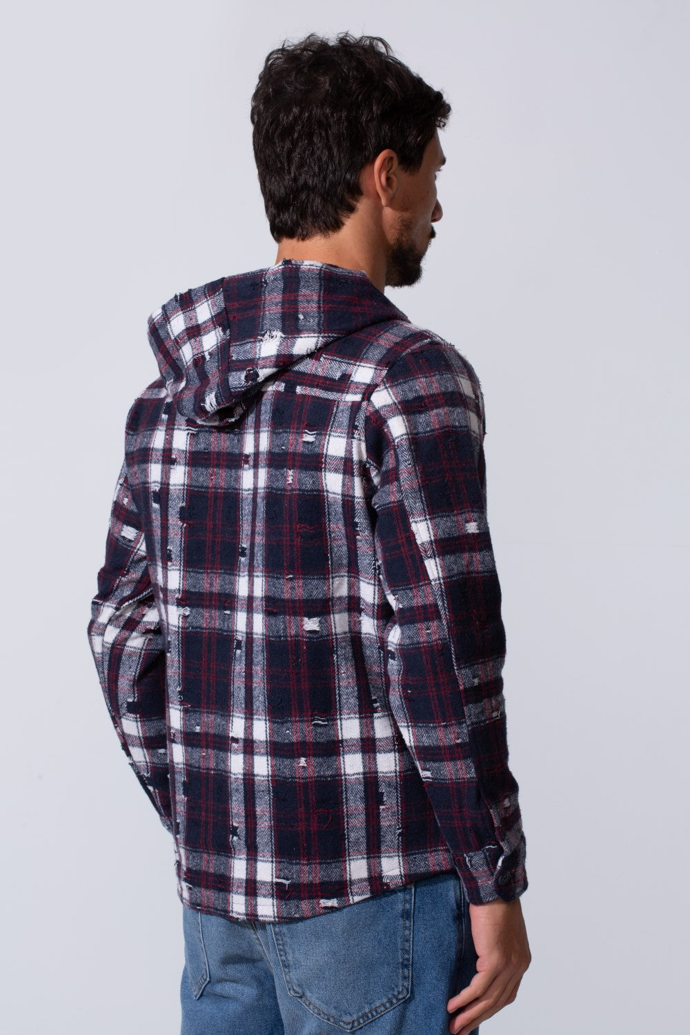 Men's Winter Padded Slim Fit Long Sleeve Shirt