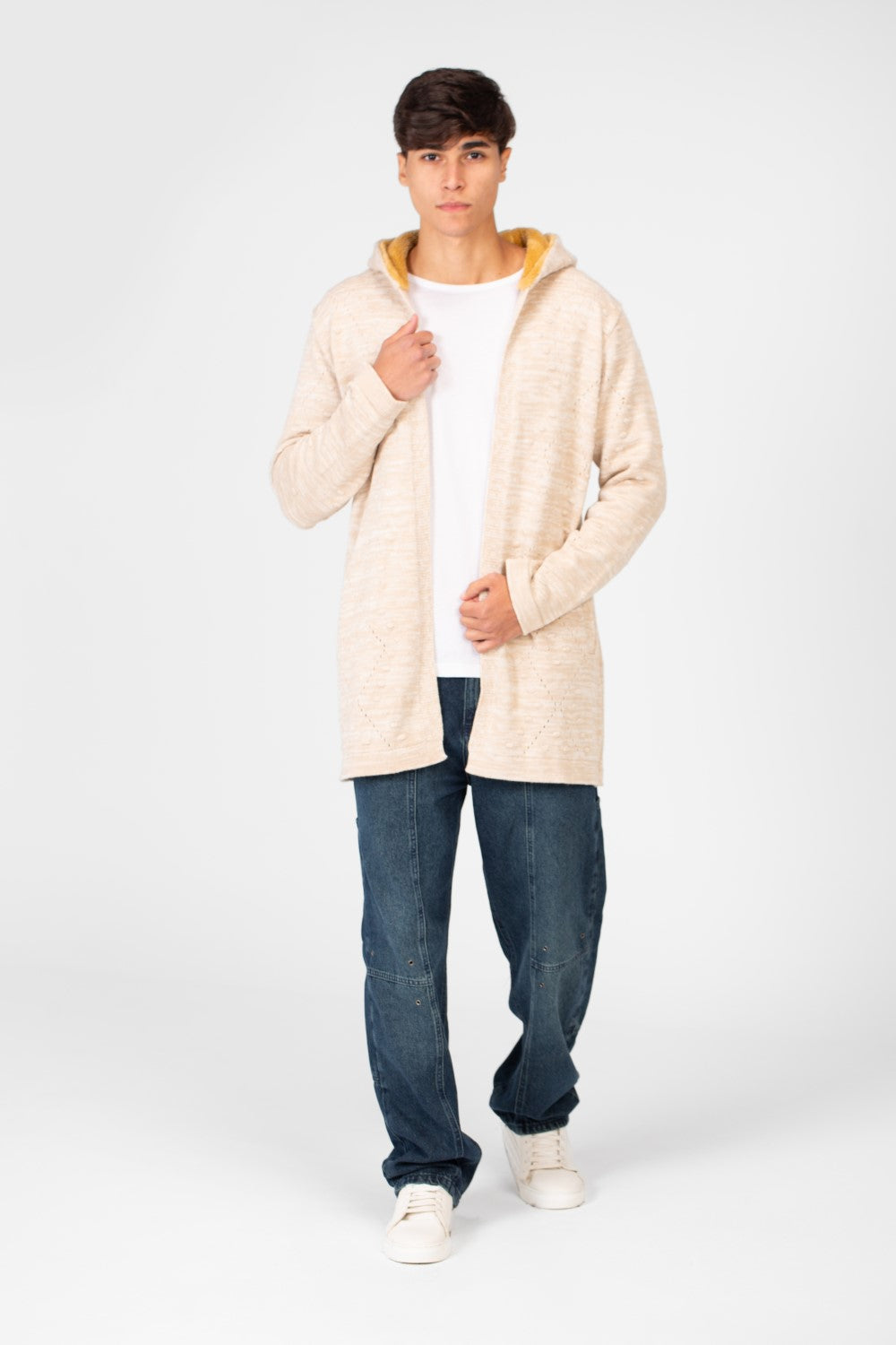 Men's Hood Pullover Cardigan