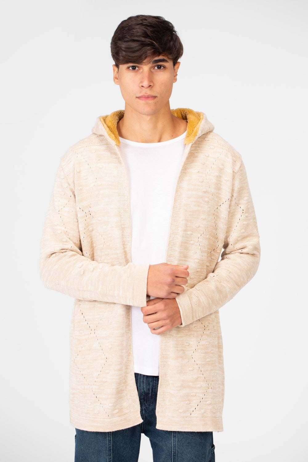 Men's Hood Pullover Cardigan