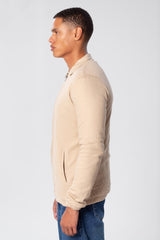 Men's Padded Jacket With Zippers And Front Pockets