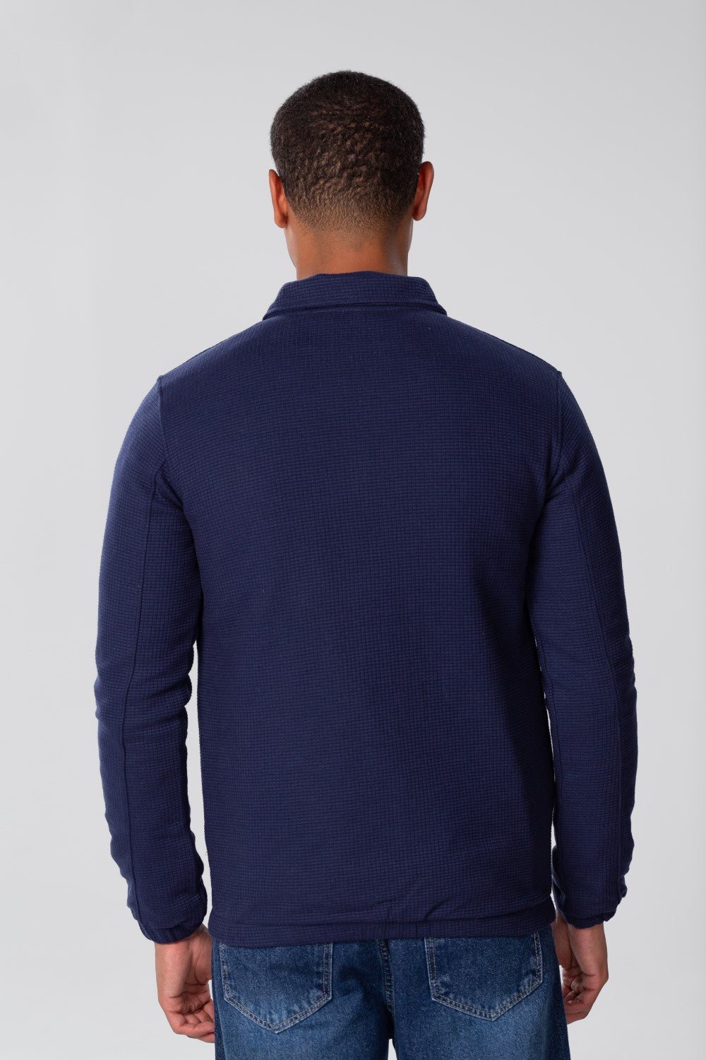 Men's Padded Jacket With Zippers And Front Pockets