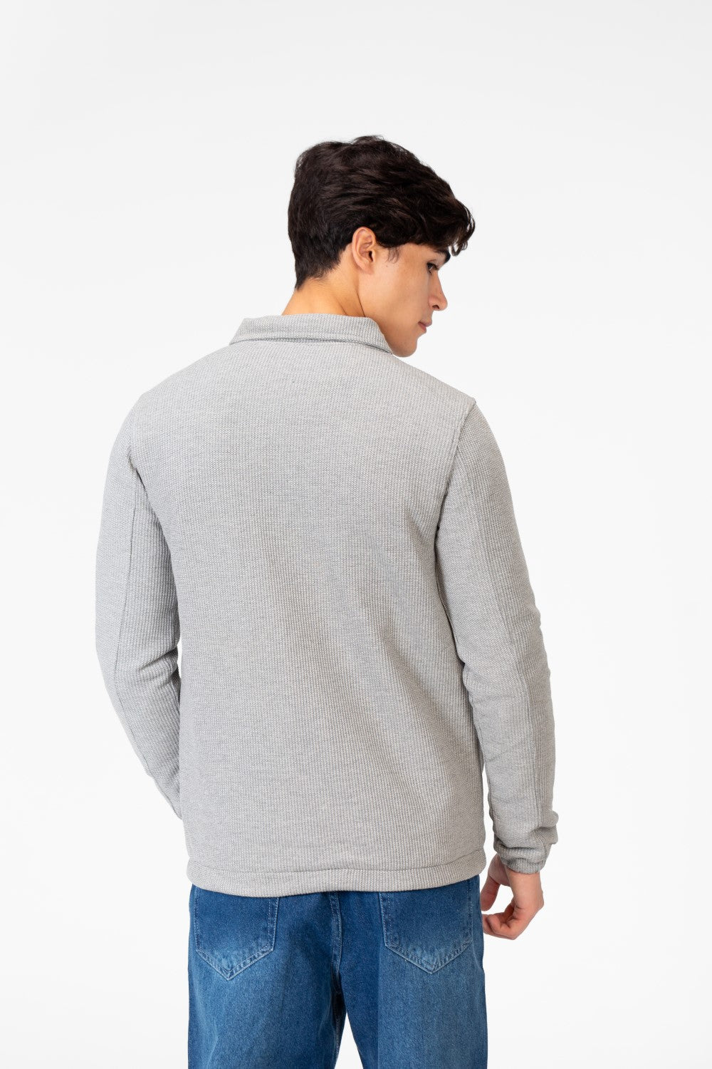 Men's Padded Jacket With Full Zippers And Pockets