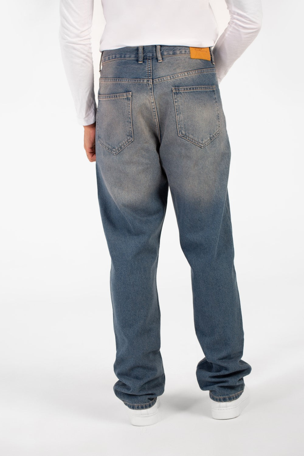 Men's Tomato Wide Leg Modern Design Five Pocket Jeans Pants