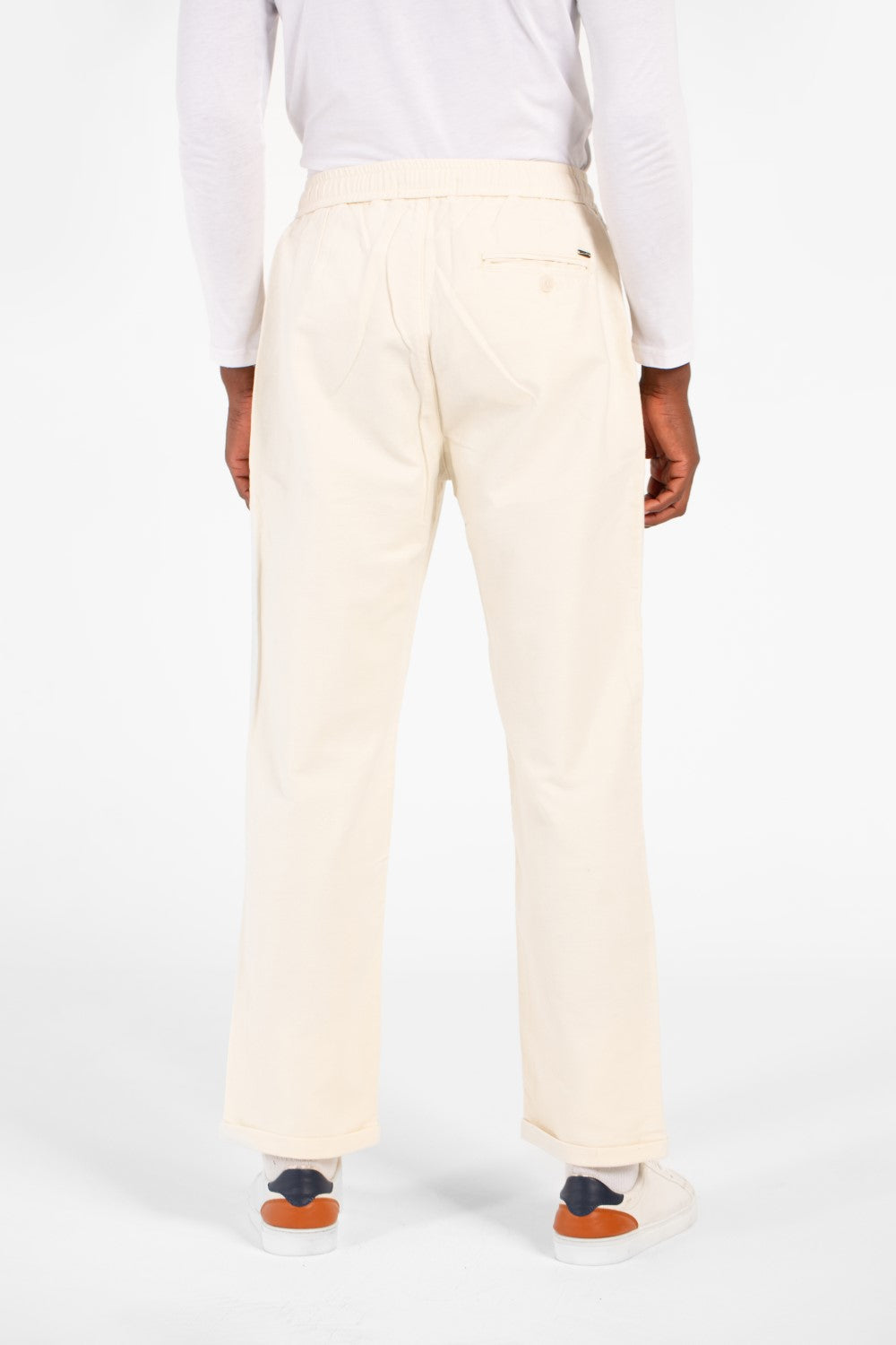 Men's Slim Fit Linen Drawstring Waist Pants High Quality Material With Pockets