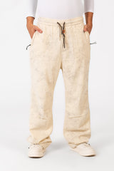 Men's Tie Dye Gabardine Pants With Elastic Waistband And Pockets In Modern Design