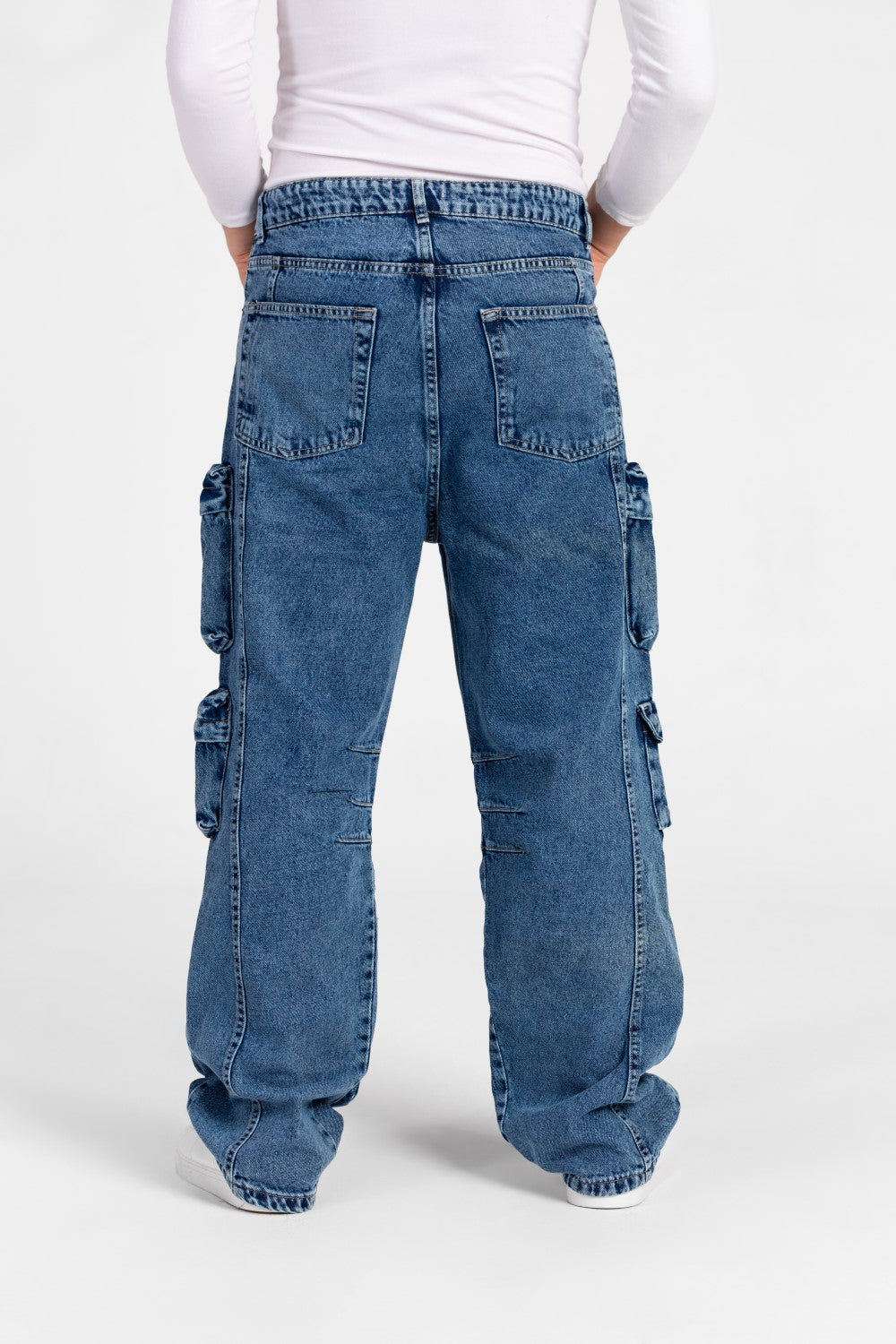 Men's Cargo Jeans Pants With Modern Pockets In Comfortable Material
