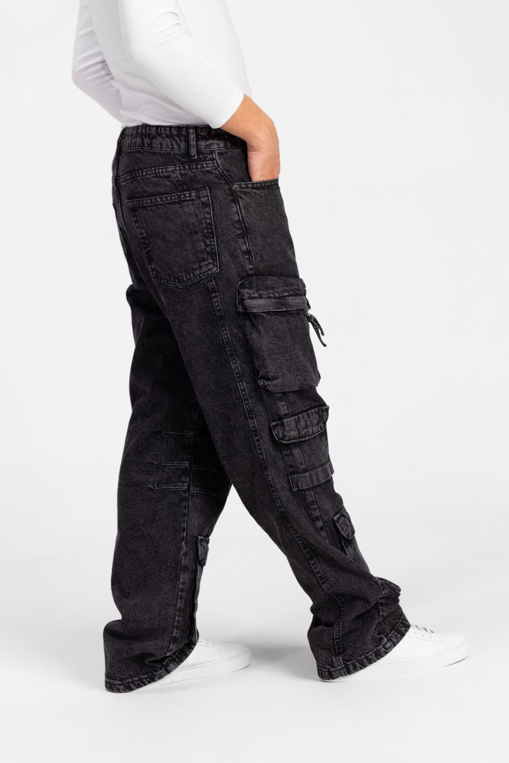 Men's Cargo Jeans Pants With Modern Pockets In Comfortable Material