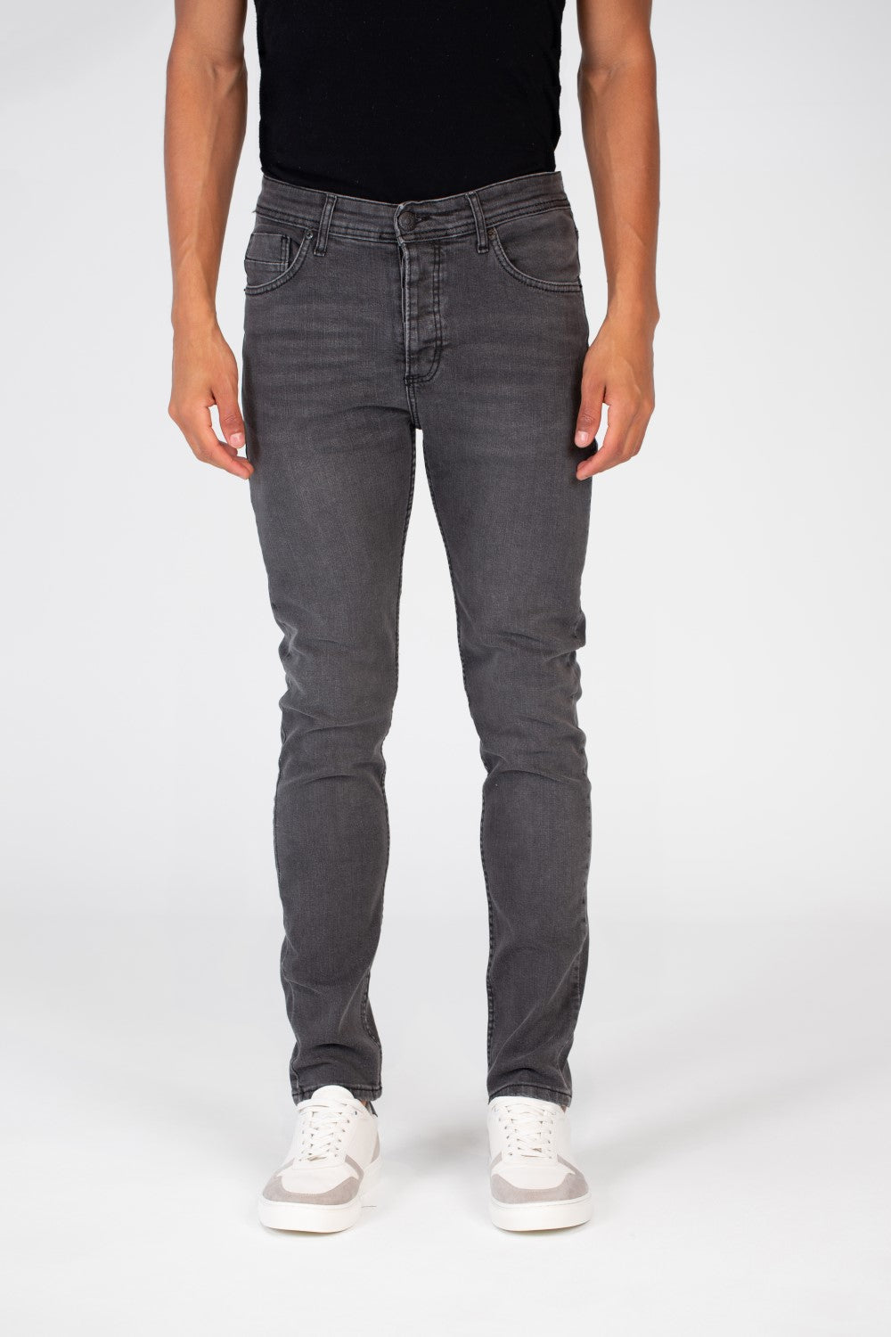 Men's Slim Fit Used Jeans Pants With Badge Tomato On The Back