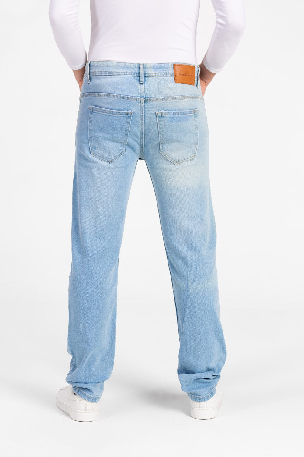 Men's Regular Fit Five Pocket Used Jeans Pants