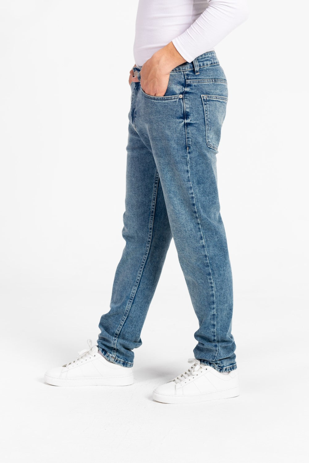 Men's Used Slim Fit Five Pocket Jeans Pants