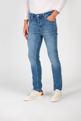 Men's Used Slim Fit Tomato Jeans Pants With Essential Details And Five Pockets