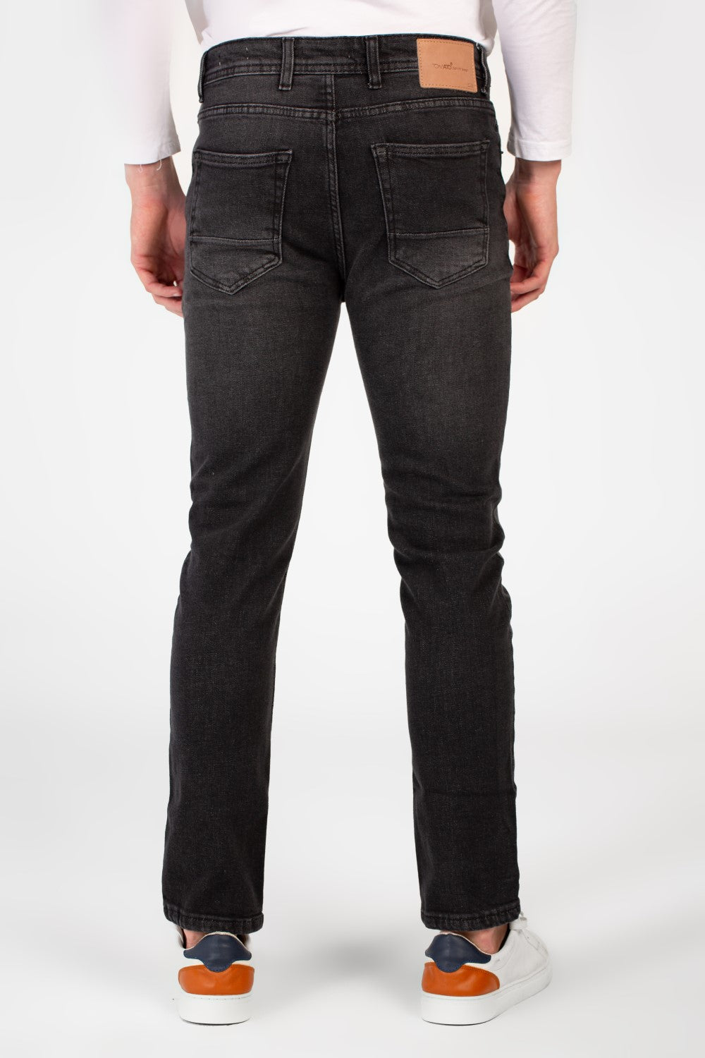 Men's Used Slim Fit Tomato Jeans Pants With Essential Details And Five Pockets